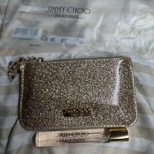 Jimmy Choo Sparkling Gold Keypouch & Travel Perfume
